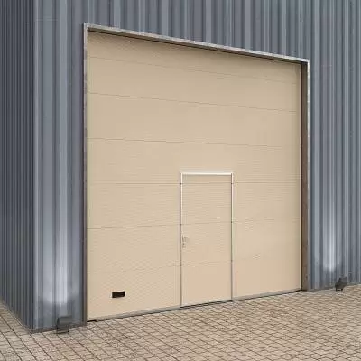 Промышленные ворота цвет слоновая кость